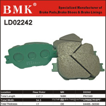 High Quality Ceramic Brake Pads (D2242) for Toyota